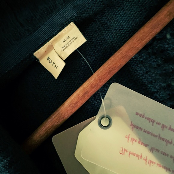 Anthropologie Moth Petite Open Pointelle Cardigan - Picture 4 of 6